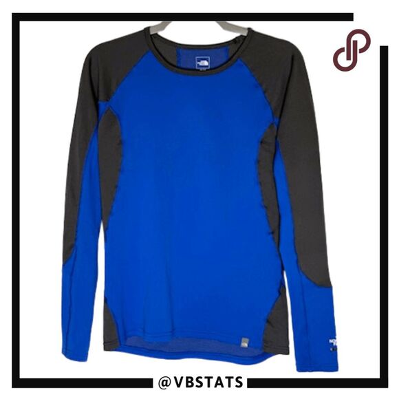 The North Face Men's Flashdry Long Sleeve Athletic T-Shirt Blue Gray Size Medium - Picture 1 of 10